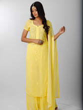 Lemon Fizz Chikankari Kurta